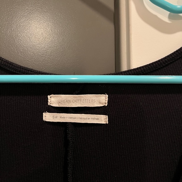 Urban Outfitters Black Deep V Neck Blouse - rarely worn, size small - Picture 2 of 3